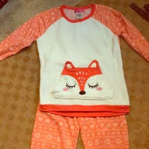 Fox long sleeved pajamas